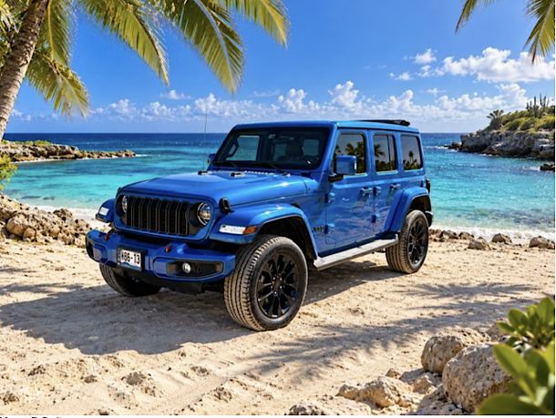Jeep Wrangler Special Blue High altitude elektrisch dak-cabrio