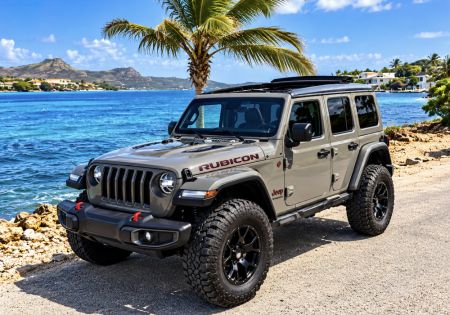 Jeep Wrangler Cabrio Special Edition Rubicon Grey met elektrisch dak